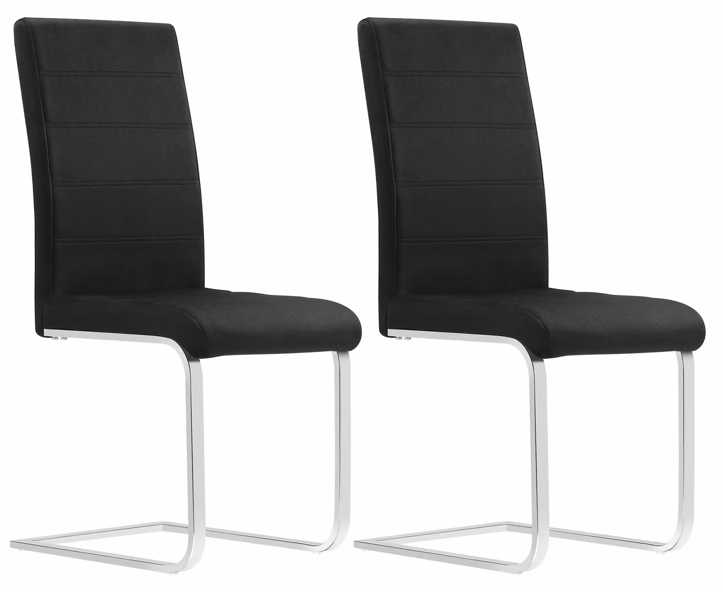 Sedia da pranzo - Sedie da pranzo - Sedia - Sedia ergonomica - Confezione da 2 pezzi - Struttura in metallo zincato