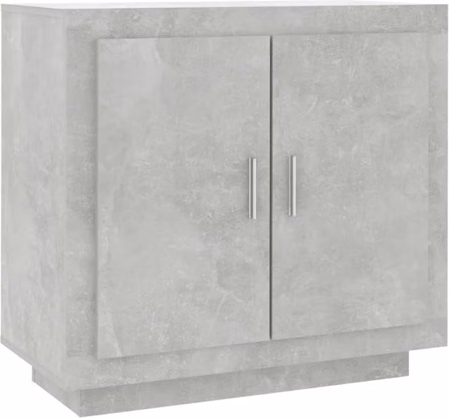 Buffet credenza con cassettiera organizer in legno MDF grigio per cucina e soggiorno L: 80 cm, P: 40 cm, H: 75 cm