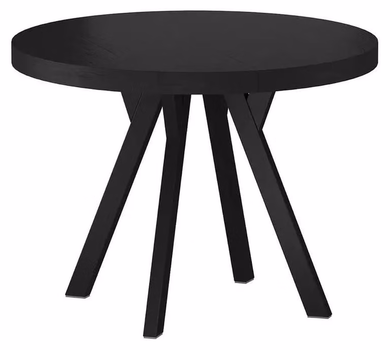 FURNLUX, tavolo da pranzo Domingo, nero, 100 cm / Colore principale: / Dimensioni: