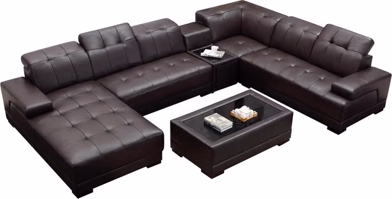 XXL Leder Big Wohnzimmer Sofa Couch Ecksofa Sofas Couchen Polster Garnitur