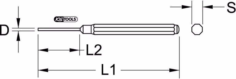 KS TOOLS 162.0407 Punzone per spilli