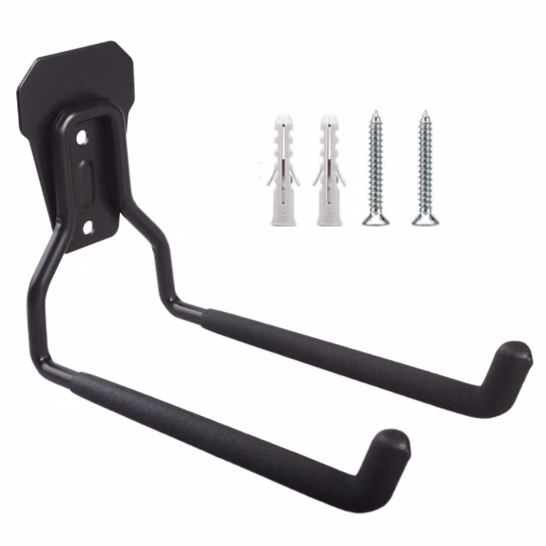 Staffa a muro per garage per pneumatici attrezzi da giardino scala tubi biciclette acciaio carico massimo 35kg