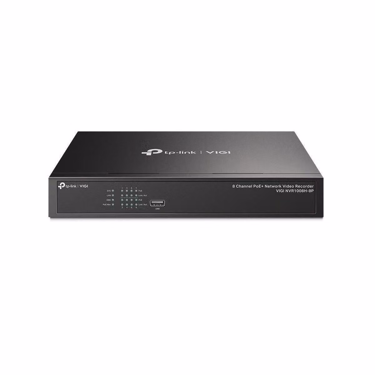 TP-Link VIGI NVR1008H-8P Videoregistratore di rete NVR Nero