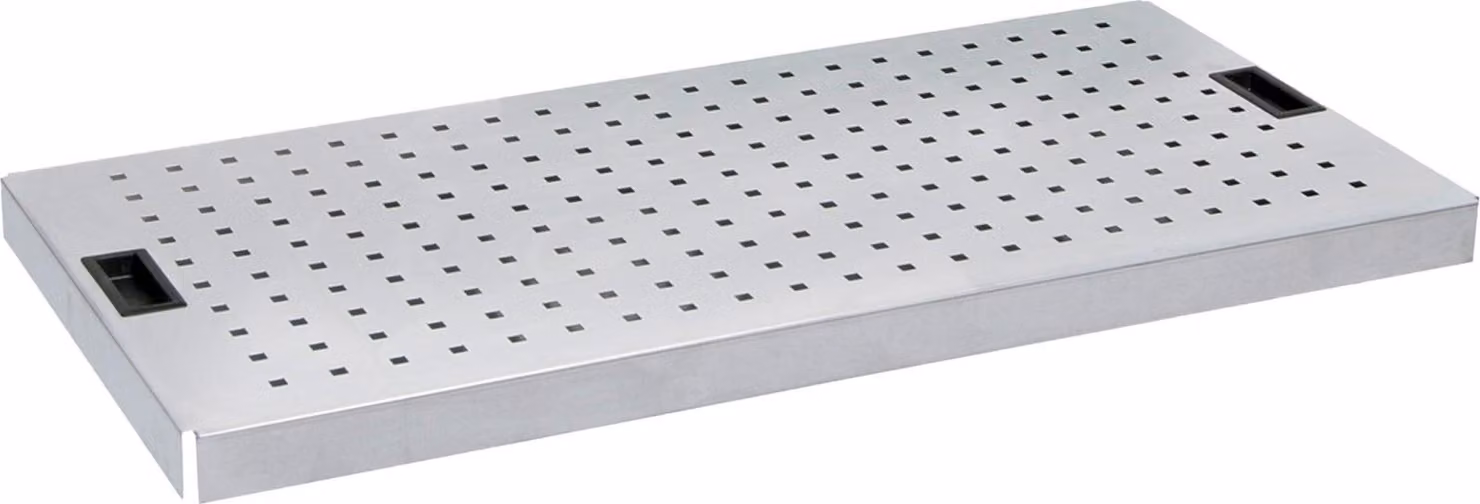 Inserto in lamiera forata, per armadio LxP 1000x500 mm