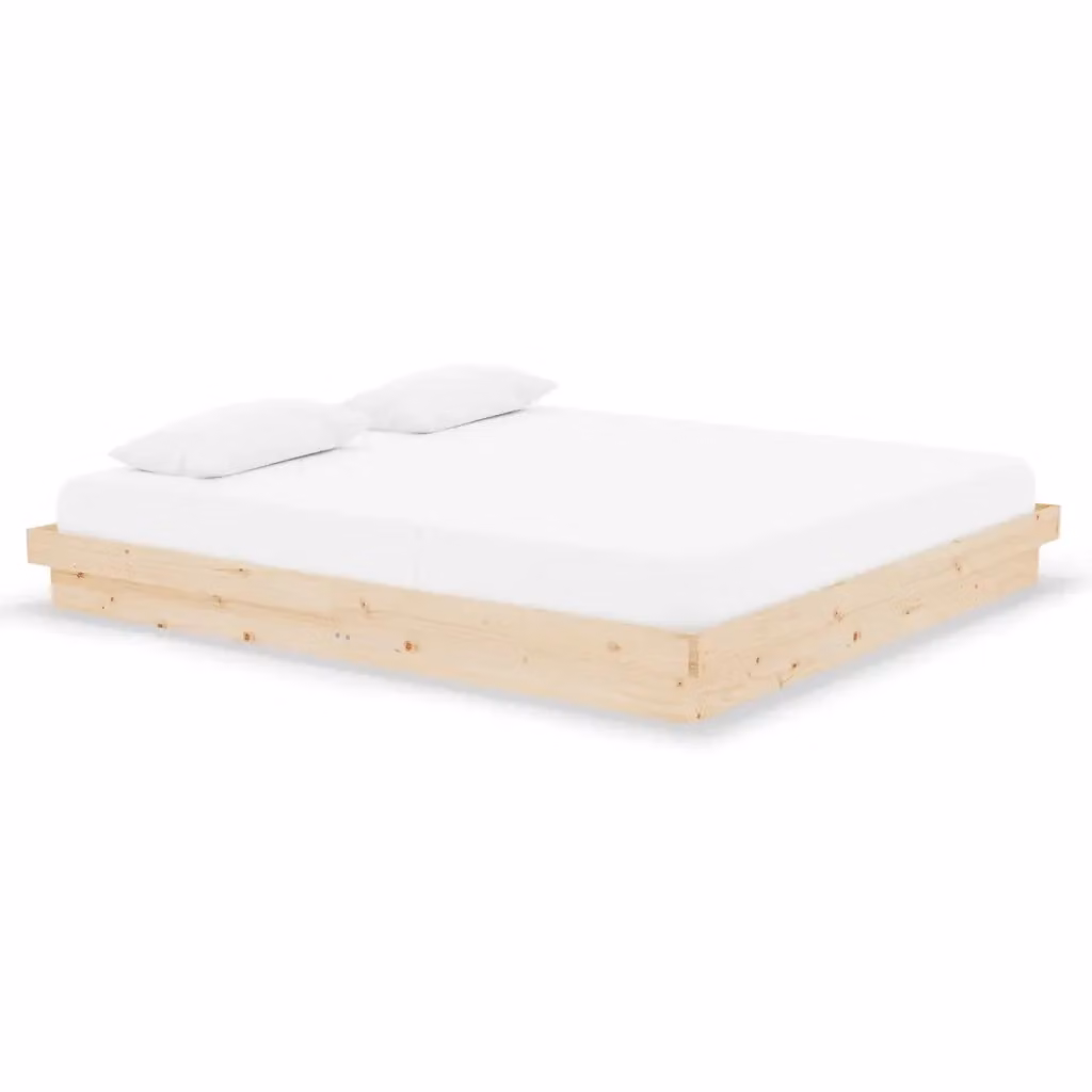 vidaXL Giroletto Super King in Legno di Pino Massello con Doghe Fisse L/P/H: 180 x 200 x 21 cm – 2