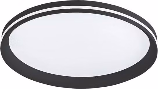 Isy Fabas Luce Applique da soffitto a LED in alluminio Nera 52W IP20