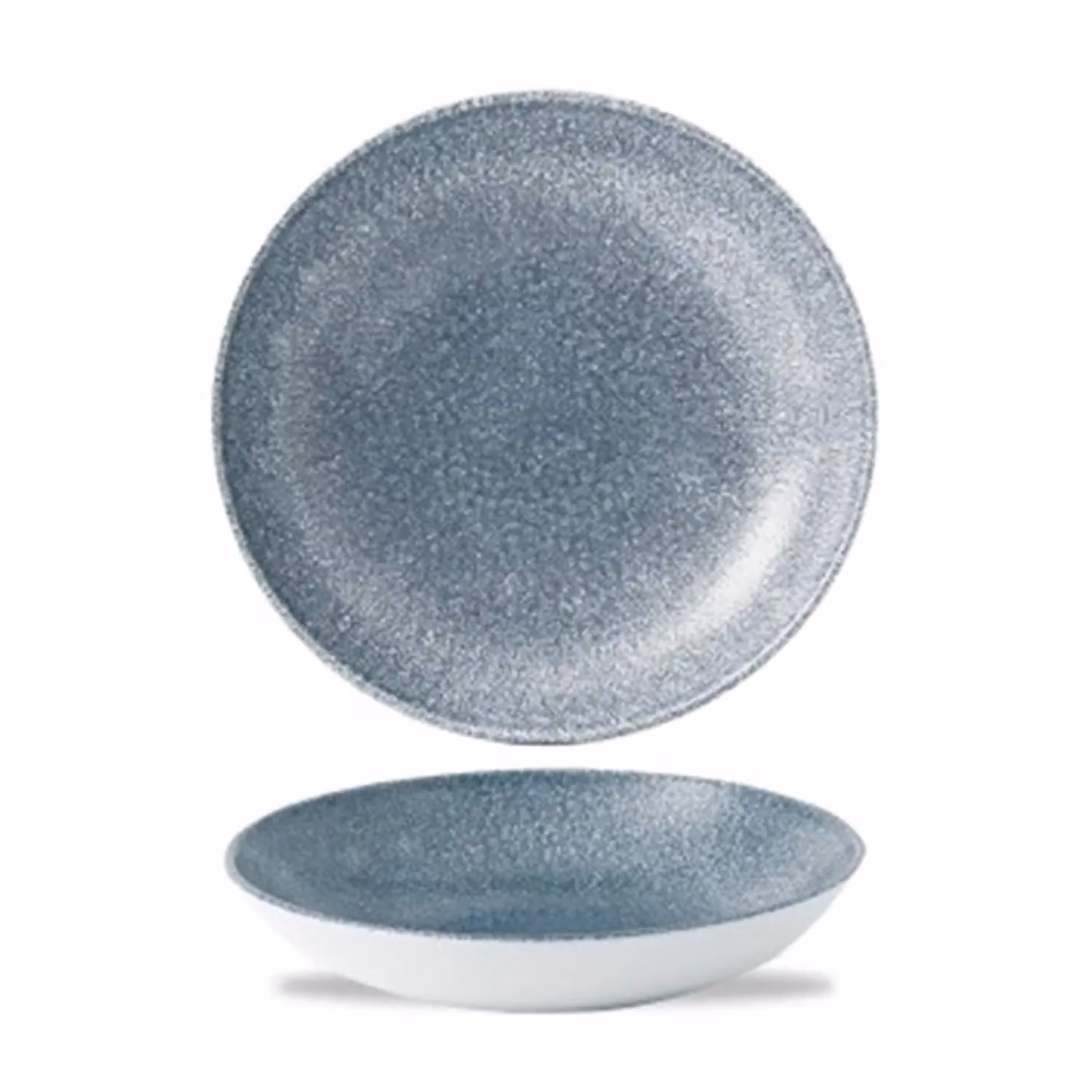 Piatto fondo in porcellana topazio stone, diam. 25cm, 12 pezzi