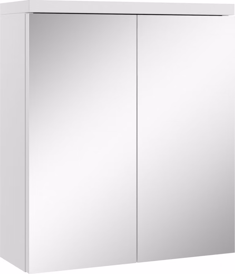 Badplaats Specchio Contenitore Toledo 60 x 20 x 60 cm - Bianco Opaco - Colonna Bagno