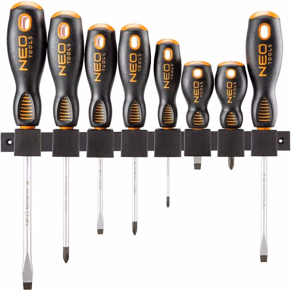 NEO TOOLS Set di cacciaviti, 8 pezzi.
