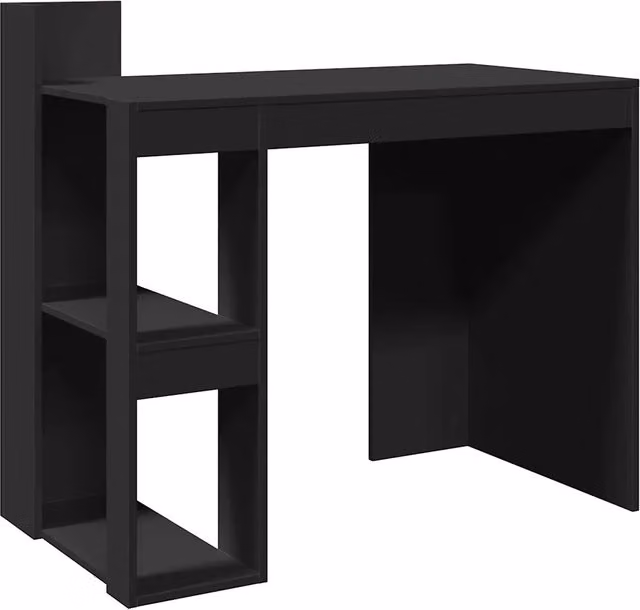 Scrivania moderna DESIGN IN nera in legno multistrato L: 103,5 cm, P: 56,5 cm, H: 94 cm