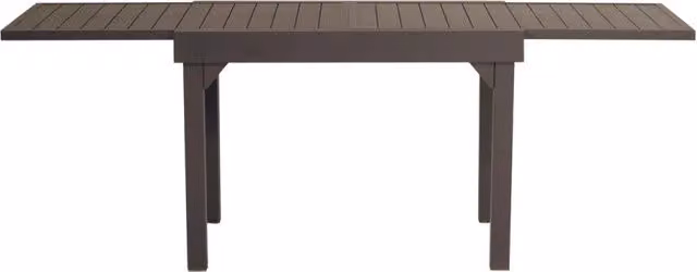 Tavolo Balcone Capannori MOIA 106/212x75 in alluminio chocolate