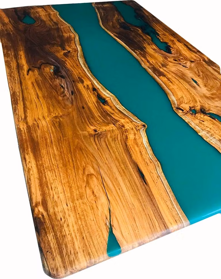 Esstisch Design Tisch Moderne Tische Meer Ozean Fluss Möbel 200x90 Epoxid Harz