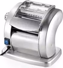 Macchina per pasta fresca elettrica Imperia PastaPresto Gourmet Silver 65W con superficie ruvida e spegnimento automatico