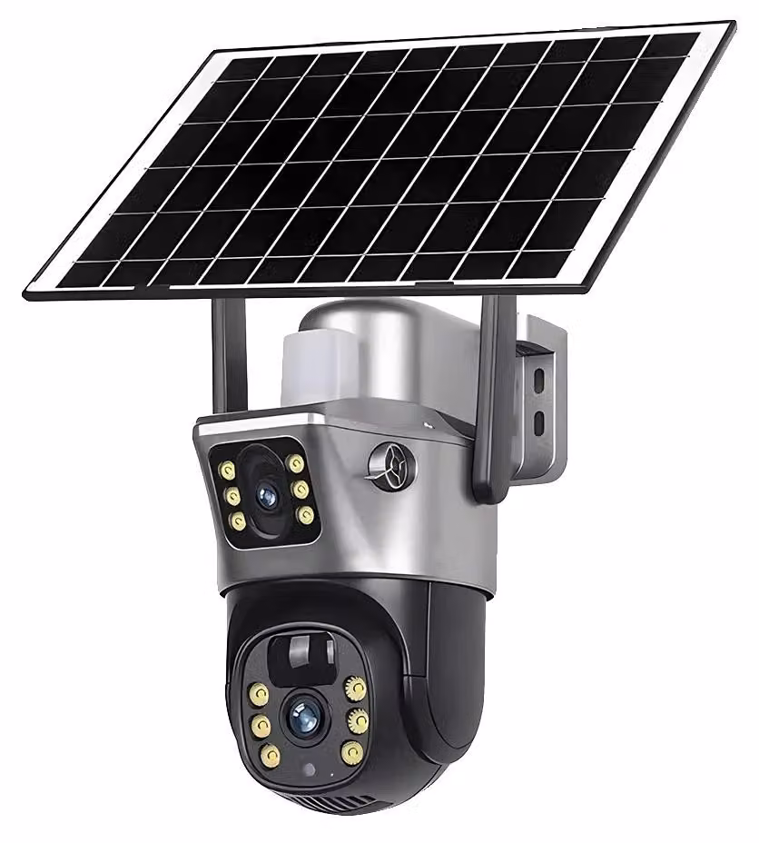 Telecamera solare, risoluzione 8 MP, visione notturna, telecamera Wi-Fi senza scheda