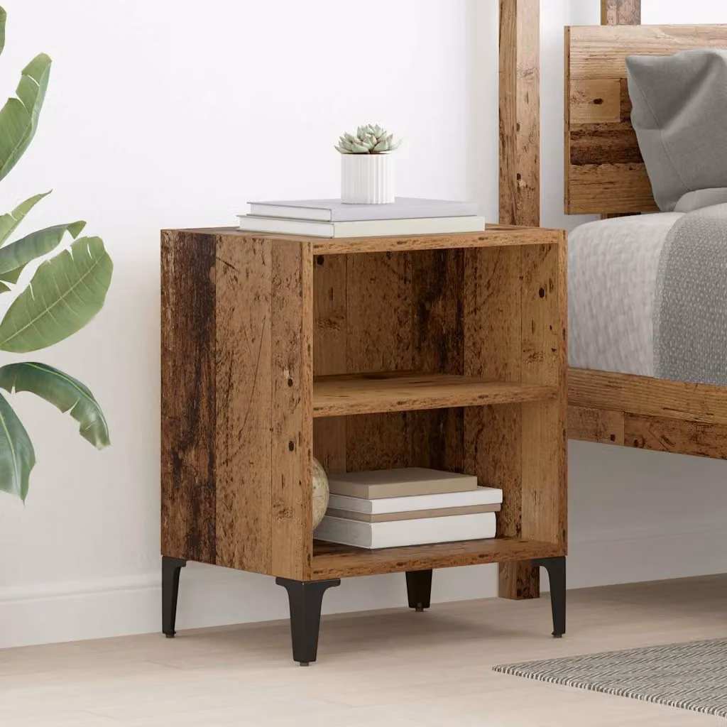 Armadio da notte moderno vidaXL in legno marrone L: 40 cm, P: 30 cm, H: 50 cm
