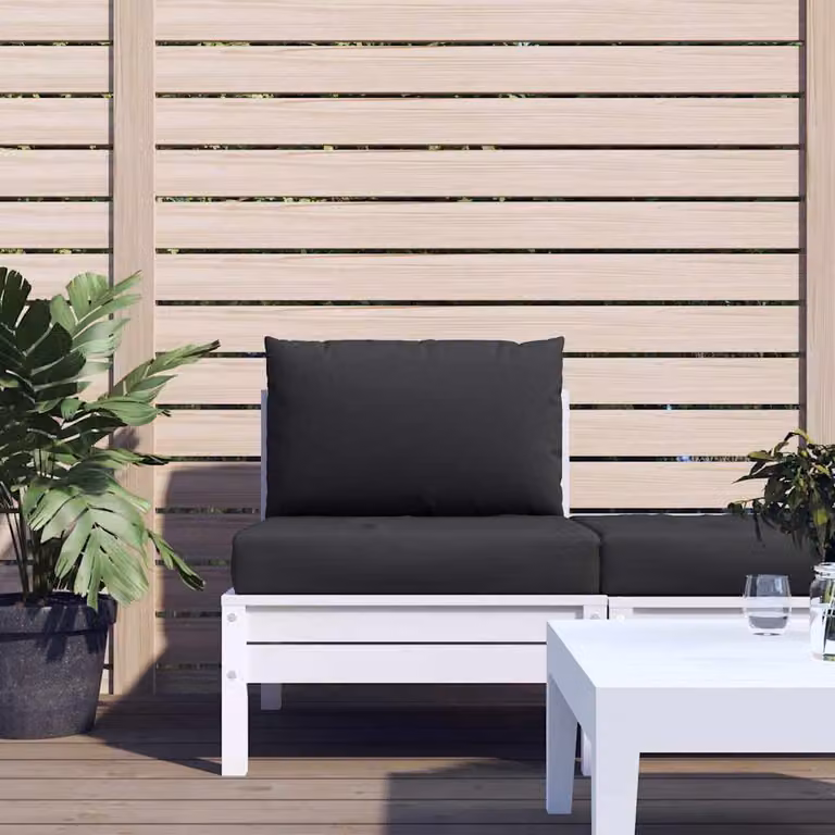 Set di 2 cuscini per pallet vidaXL neri in tessuto Oxford impermeabile e traspirante L/P/H: 60 x 60 x 9,5 cm
