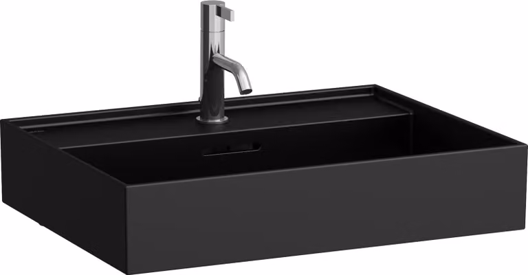LAUFEN Kartell lavabo à encastrer, 1 trou pour robinet, avec trop-plein, 600x460mm, H8103337161041, H8103337161041