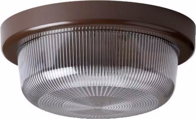 OSMONT ELE57743 ELEKTRA 3 L apparecchio industriale da soffitto/parete in plastica marrone/bianco IP54 4000 K 7W LED