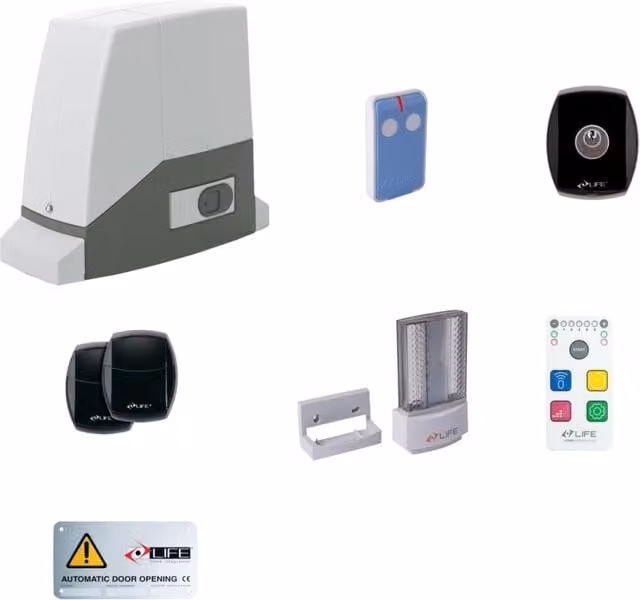 Kit per cancello scorrevole Life Setup AC8R DL 1KT1800001 bianco