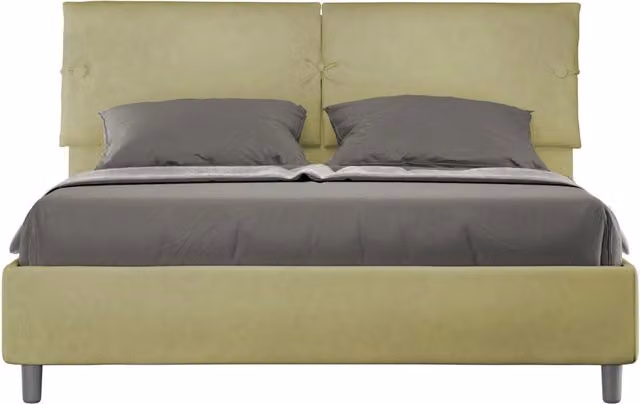 Letto Matrimoniale Sleeper GIORDANOSHOP con Contenitore e Rete, Colore Verde, L: 170 cm, P: 220 cm, H: 110 cm – 1