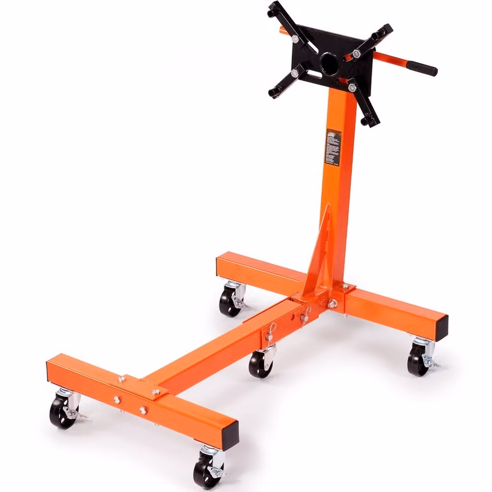 Supporto motore 680 kg - Supporto per trasmissione con cric - Cric per auto officina con ruote e manico da 508 mm - Cric motore mobile gru - Strumenti di riparazione pieghevoli