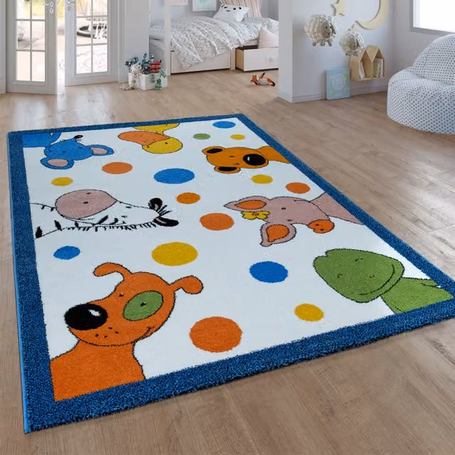 Tappeto per bambini Die lieben sieben bianco L 140 cm x P 200 cm