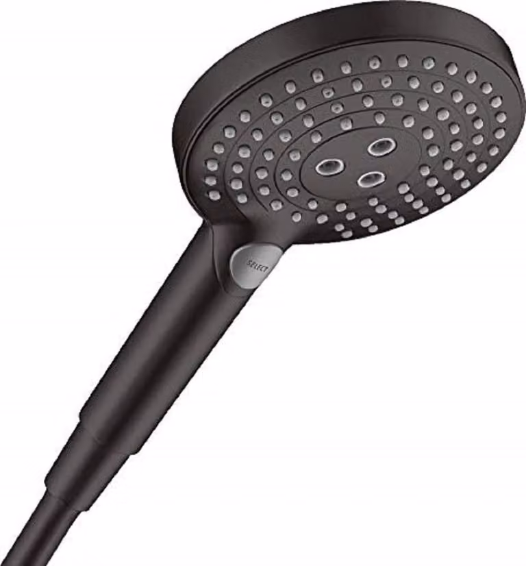 Doccia a mano Raindance Select S 120, 3 getti, finitura nero opaco