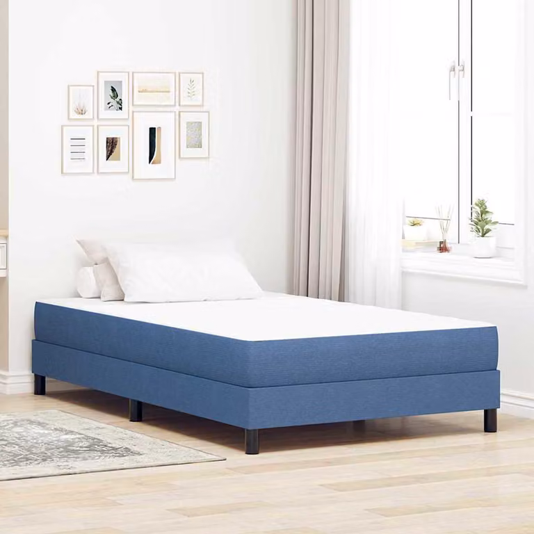 Maison Exclusive - Materasso con materasso blu 120 x 190 cm Tessuto