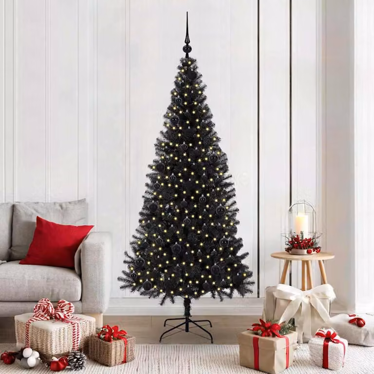 Maison Exclusive - Albero di Natale nero, 180 cm, in PVC