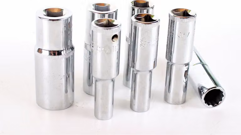 SALTUS Set di chiavi a bussola da 1/2" 10-24 mm chiave a bussola lunga 7 pezzi 5202