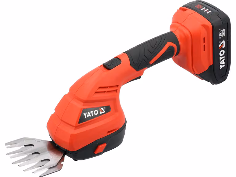 Potatore a batteria da giardino e per siepi, 18V, 2,0Ah, motore brushless, con batteria inclusa