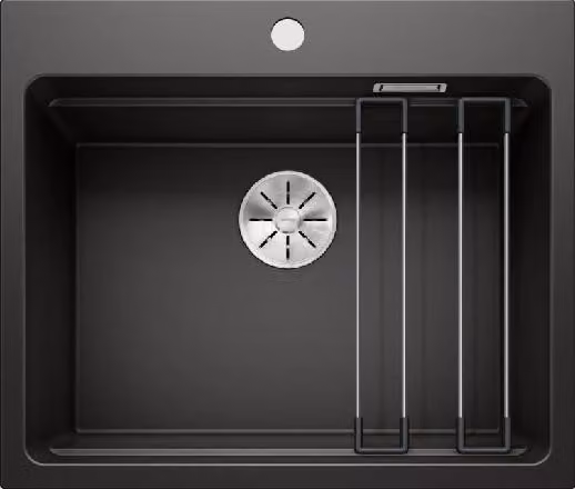 Lavello in granito Blanco Etagon, dimensioni 510 x 600 mm, colore nero