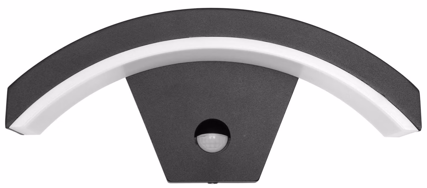 Lampada da parete a LED per esterni IP44 8 W 550 lm 4000 K antracite con sensore di movimento