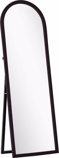 Specchio da terra arcuato HOMCOM con cornice effetto pietra, marrone, L: 53 cm, H: 163 cm – 1