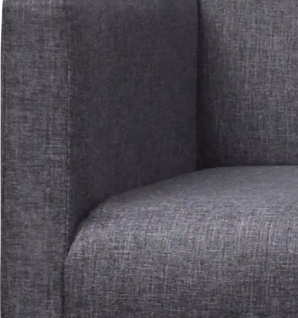 Panca imbottita Design Mania in legno di Hevea e tessuto grigio scuro – 1