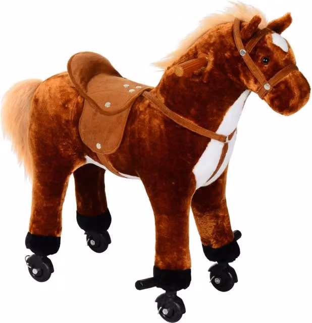Cavallo Cavalcabile per Bambini con Suoni Benzoni Marrone – 1