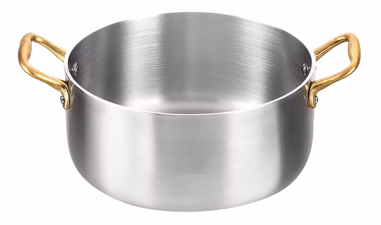 Casseruola in alluminio con 2 maniglie in ottone linea Academy Class, diam. 20 cm