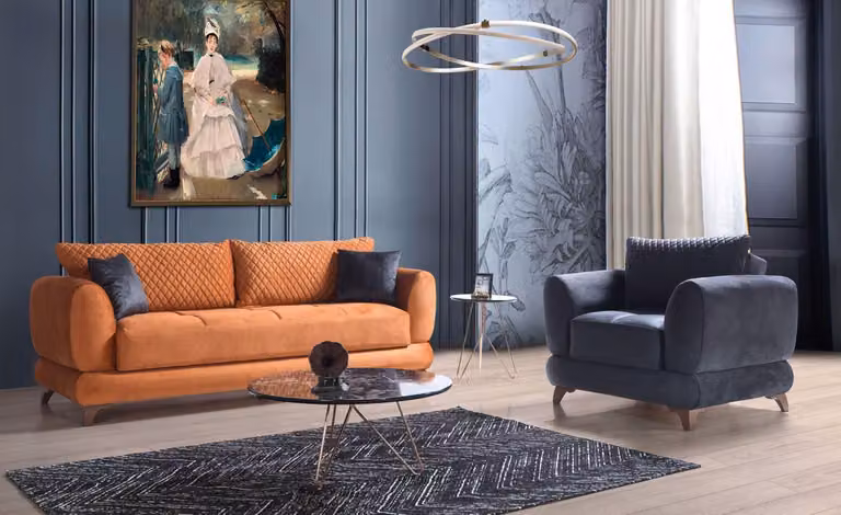 Klassisch Sofagarnitur 3+1 Sitzer Sofa 32er Komplett Set Relax Sessel 2tlg.