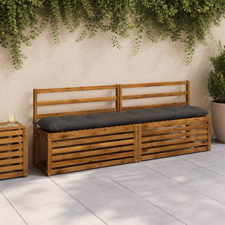 vidaXL Cuscini per Panchina VIANEN 2 pz 100% Poliestere Antracite