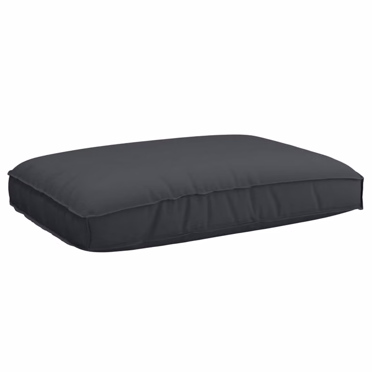 vidaXL Cuscino in Tessuto Oxford Nero L: 120 cm, P: 80 cm, H: 12 cm