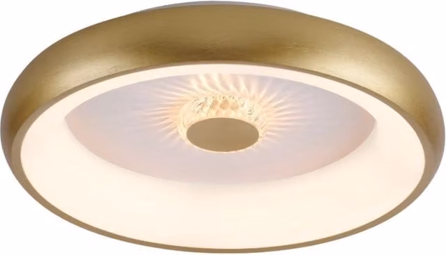 Plafoniera LED 29W 46,5cm ottone opaco con telecomando