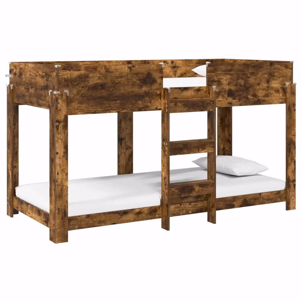 Letto a Castello per Bambini vidaXL in Legno Rovere Marrone 90 x 200 cm – 2