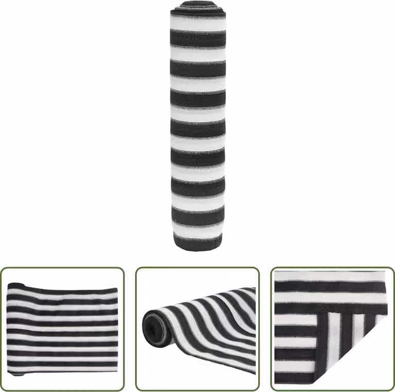 Il paravento Living Store antracite e bianco 1,5x50 m HDPE 150 g/m²