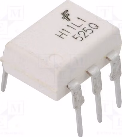 1 optoisolatore a montaggio su circuito stampato, involucro DIP6, modello H11L1M. Optoisolatore con uscita digitale, canali: 1