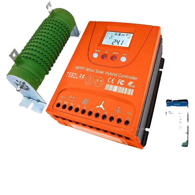 Regolatore solare eolico ibrido, MPPT Auto Match, App Android Bluetooth Regolatore solare eolico ibrido, MPPT Auto Match, App Android Bluetooth, Wind800W Solar800W, Auto 24 V 48 V, ohne Bluetooth