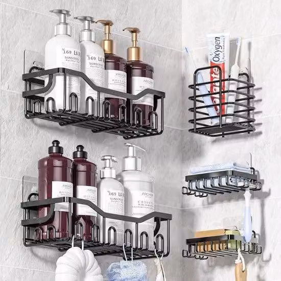 Cabina doccia senza forature - Set da bagno - Set da 5 pezzi