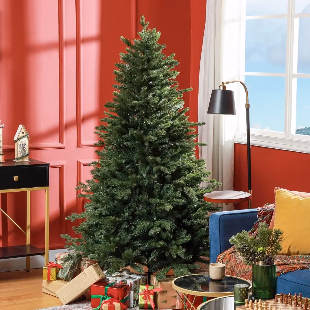Albero di Natale Artificiale Verde GIORDANOSHOP con Base in Metallo, Altezza: 180 cm – 2