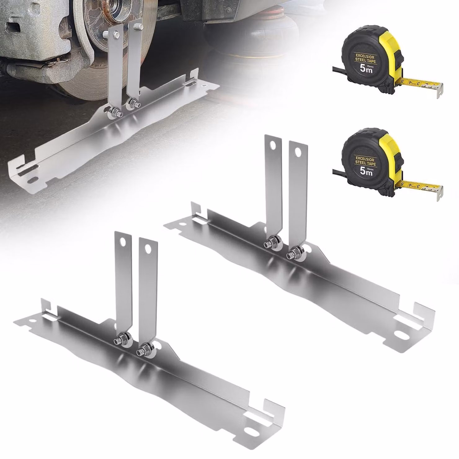 Kit di strumenti a 2 pezzi per l'allineamento delle ruote