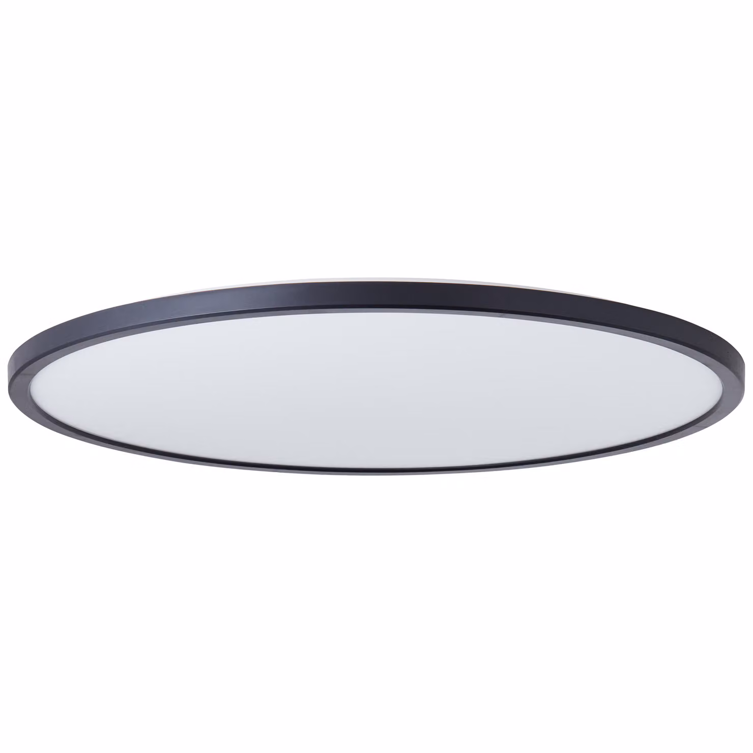 BRILLIANT pannello nero a LED per montaggio a superficie BRENNAN | plafoniera a prova di spruzzi Ø 54 cm con dimmer a 3 livelli e funzione di memoria | 35 W 4000 lm 4000 K | plastica