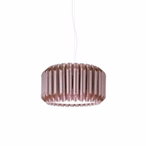 Sospensione Moderna Polilux ® Pink Metal E Metallo Cromo 1 Luce E27